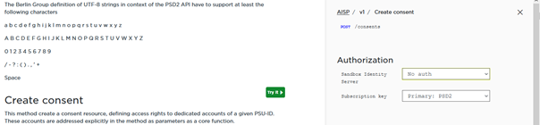 Create Consent - Try It